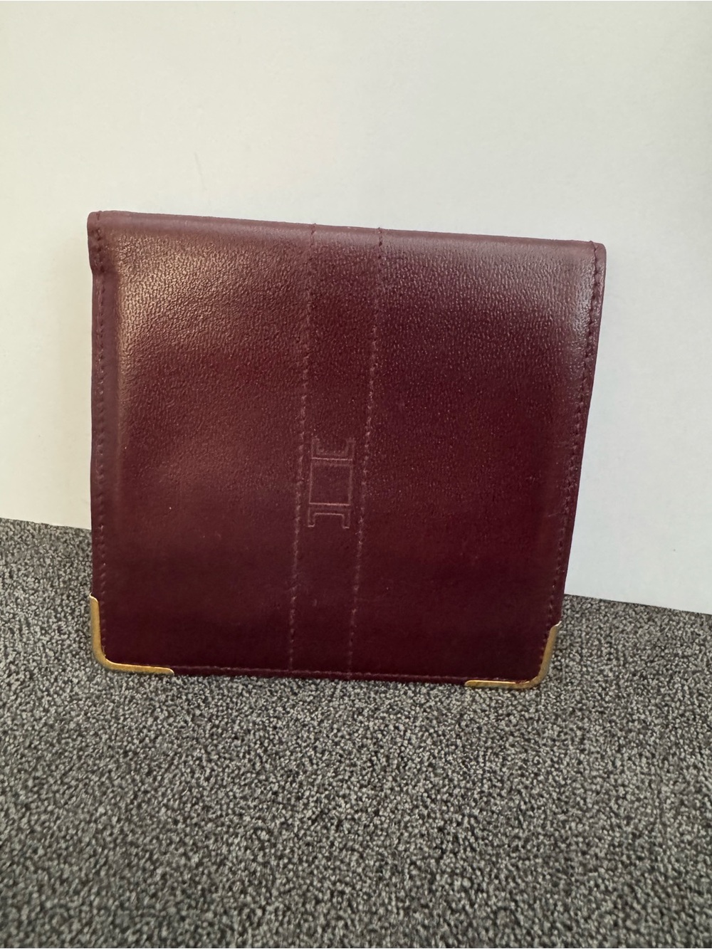 Vintage Andrélux Paris Wallet Mahogany Leather Made in France